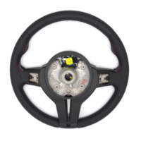 Volant en cuir de conception ronde sans palettes pour BMW E90 E91 E92 E93 E70 E71 E72 E53 E89 E84 E81 E87 E82 E88 F10 F11 F20 F30