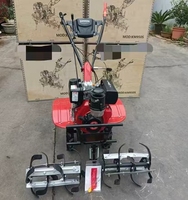 Mini motoculteur à essence KM950S, cultivateur rotatif pour la préparation du sol des fermes et des jardins