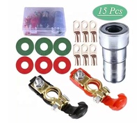 Kit de terminaison pinces connecteurs avec anneau Terminal brosse de nettoyage pour Van de voiture