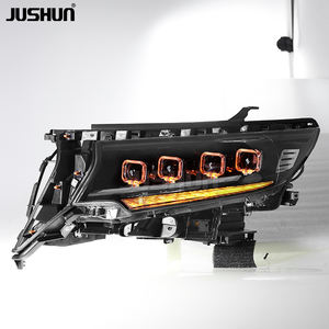 JUSHUN pour Toyota <span class=keywords><strong>Land</strong></span> <span class=keywords><strong>Cruiser</strong></span> <span class=keywords><strong>Prado</strong></span> <span class=keywords><strong>2018</strong></span>-2021, ensemble de phares à quatre lentilles VXL <span class=keywords><strong>VX</strong></span> TXL TX, nouveau prix de gros - Product Image 2