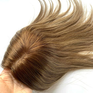 Toppers de <span class=keywords><strong>cheveux</strong></span> humains véritables fabriqués à la main de 12 pouces pour les femmes fermeture de base en soie respirante haute coupe pour ajouter du volume dans les <span class=keywords><strong>cheveux</strong></span> <span class=keywords><strong>clairsemés</strong></span> - Product Image 4