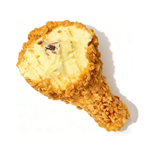 Nouveauté : Glaces 3D en forme de cuisse de poulet frites dorées, avec revêtement croustillant aux céréales, dessert glacé HALAL - Product Image 5