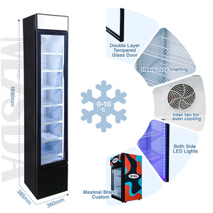 Meisda sc105b 105L đơn Glass Door Cooler thương mại năng lượng uống Slim hiển thị tủ lạnh - Product Image 2