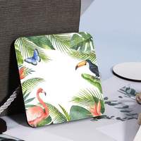 Sous-verres classiques en MDF de 95 mm, écologiques, personnalisables par sublimation, pas chers, en bois pour boissons