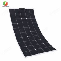 Panneau solaire semi-flexible monocristallin ETFE Sunpower 12/24V 150W 180W 200W 300W 420W pour camping-car, camping et marine, compatible OEM