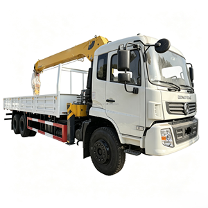 China DFAC 6x4 10t Stiff Boom Crane Freight <b>Truck</b> Hydraulic Self Loading Material Transport Vehicle for Sale - Product Image 1