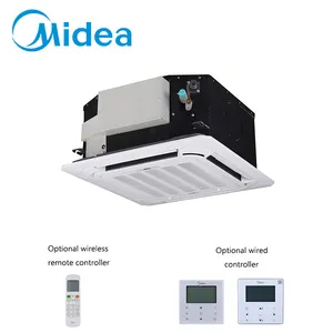 Midea smart vrf Installation facile cassette compacte à quatre voies 3.6kw AC moteur de ventilateur intérieur taille compacte R410A climatiseur central