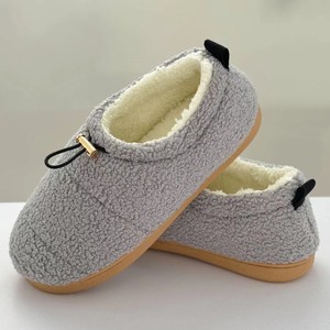 Sabot en coton transfrontalier le plus vendu, avec boucle en corde motif ours en peluche, réglable, entièrement fermé à l'arrière, doublé de fourrure de <span class=keywords><strong>mouton</strong></span>, pour l'hiver - Product Image 2