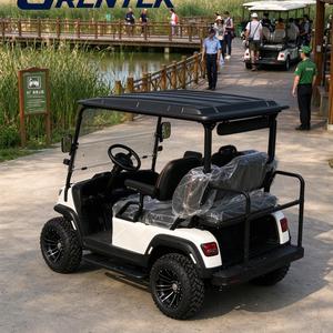 Carrito de Golf Todoterreno de Litio para 4 Pasajeros, Carrito de Golf Eléctrico con Suspensión Independiente y Pantalla Grande con Audio - Product Image 1