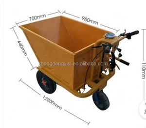 Site Hand Overturning Construction Engineering Handcart 3 Wheel Cargo <b>Bike</b> Adult Electric Hand Trolley Tricycles - Product Image 6