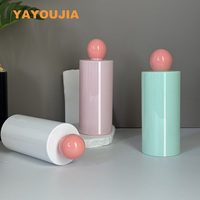 Bouteille cosmétique rose en PET vide de 100 ml, 200 ml, 300 ml avec bouchon à bille et pompe pour toner, huile essentielle, soin de la peau, lotion – Emballage