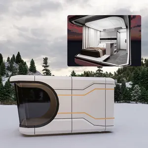 Luxury Finishing Modern Style Office Container House Activity Room With Smart Home Ai Voice Space Capsule