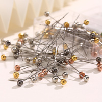 Großhandel Schal-Nadeln Einfache und Elegante Form Hijab-Pins Kleidungsnähnadeln Eine Box mit 100 Paaren für Nähzubehör