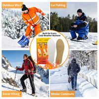 Semelles thermiques jetables en gros pour activités de plein air avec poudre naturelle et support OEM