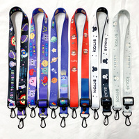Lanière personnalisée en polyester écologique avec crochet pour cartes d'identité, clés, porte-badge et impression de logo – Vente en gros
