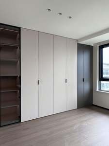 Fabricant de meubles sur mesure Meubles de chambre à coucher Armoire moderne modulaire en bois Design Garde-robe de chambre Style minimaliste - Product Image 6