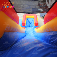 Toboggan aquatique gonflable d'extérieur Winsun en PVC avec design palmier, couleur et taille personnalisables, grande capacité pour parcs aquatiques