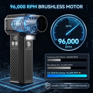 Ventilador Turbo Inalámbrico de 260W y 96000 RPM, Mini Soplador de Aire Portátil de 12000mAh para Limpieza de Autos y PC, Venta al Por Mayor - Product Image 5