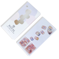 Nouvelle conception, vente en gros, ongles pressés en ABS de haute qualité, faux ongles, couverture complète des doigts, pré-conçus, respectueux de l'environnement, art des ongles