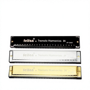Harmonica polyphonique FeiFan 24 trous en Do, en plastique, éducative, lot <span class=keywords><strong>de</strong></span> 6, pour débutants et adultes, niveau d'entrée, vente transfrontalière à succès - Product Image 1