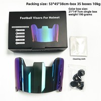 Nouvelle Arrivée NJ - Visière Universelle Anti-buée pour Casque de Football Américain (Jeunesse et Adulte)