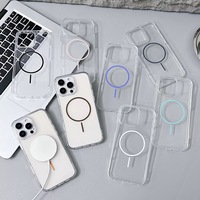 Funda Transparente Magnética de TPU y PC para Teléfono Móvil, Compatible con Carga Inalámbrica, para iPhone 18 17 16 15 14 13 Pro Max