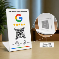 Base NFC para Reseñas de Google con Pantalla de Mesa con Código QR para Pequeños Negocios, Configuración con un Toque, Fácil de Usar, Sin Aplicación, Proveedor Chino