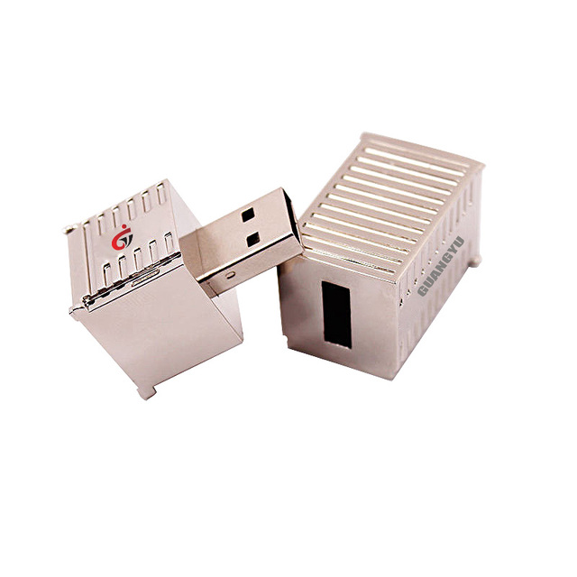 Creative Container Usb Disk Pendrive Transportation Logistics Container Flash Drive Port Cargo Gift Flash Stick