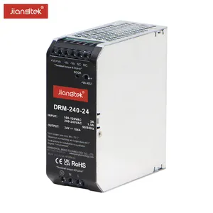 JiangTek DRM-240-24 240W 24V 10A Power Supply SMPS 24V Din Rail Switching Power Supply