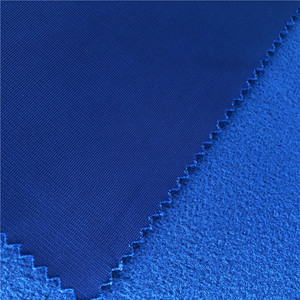 La cina produce 100% poliestere 75d 220gsm poli tessuto spazzolato eccellente del velluto per le tute - Product Image 3