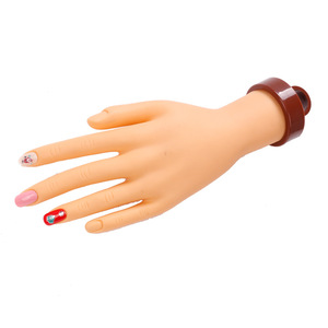 Main d'entraînement en silicone souple pour la pratique des ongles avec support amovible et doigts réglables – Outil de présentation pour salon de manucure - Product Image 6