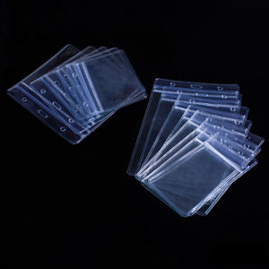 ป้ายบัตรประจำตัวกันน้ำแบบปิดผนึกโปร่งใสแนวตั้งสายคล้องแขนการ์ดพีวีซีพร้อมที่ใส่บัตรประชาชน - Product Image 3