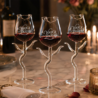 Verre à vin en forme de Rose fleur, 160ml, 1 pièce, faux vin luxueux, cadeau de flûte à champagne, nouveau design