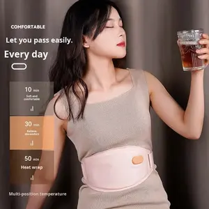 Ceinture de soulagement <span class=keywords><strong>menstruel</strong></span> intelligente - Coussin chauffant contrôlé par application pour les douleurs menstruelles, 5 modes de massage. Cadeau technologique parfait pour elle, soulagement rapide - Product Image 4