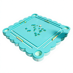 Mesa de Mahjong Flotante Impermeable con Fichas de Dominó, Giratoria 360° y Portátil para Entretenimiento Acuático al Aire Libre - Product Image 5