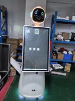 Cabina de Fotos Robótica con Pantalla de 32 Pulgadas, Ideal para Fiestas, Cámara para iPad, Impresión Autoservicio, Red Inalámbrica/Bluetooth