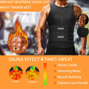 工場直販 男女兼用 発汗促進 背中サポートベスト ダブルベルト付き 家庭用 ベルクロ式 ウエストサウナスーツ - Product Image 3