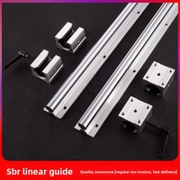 Rail de guidage linéaire verrouillable SBR10-30 pour scie à table de menuiserie, avec poignée, support en acier au carbone et curseur à axe lisse cylindrique