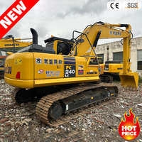 Excavatrice Komatsu PC240 d'occasion, d'origine japonaise, 24 tonnes, 90 % neuve, faible nombre d'heures, diesel, sur chenilles, hydraulique, certifiée CE, à vendre