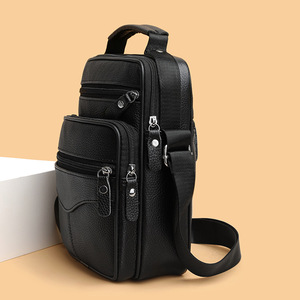 Bolso de Hombro de Cuero Genuino para Hombre 2026 - Bandolera Versátil para Negocios y Viajes Casuales para el Trabajo - Product Image 4