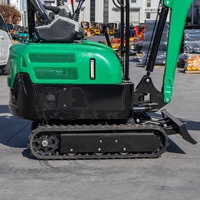 Miniexcavadora HT-18 1.8T de Alta Gama con Diseño sin Cola, Profundidad Máxima de Excavación de 2580 mm, Máquina para Movimiento de Tierras