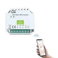 Thermostat économiseur d'énergie de Smart Home WiFi avec le fil pilote pour le chauffage électrique