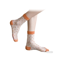 Chaussettes RJ-L0047 pour femmes en nylon Pop Foot Chaussettes transparentes pour femmes