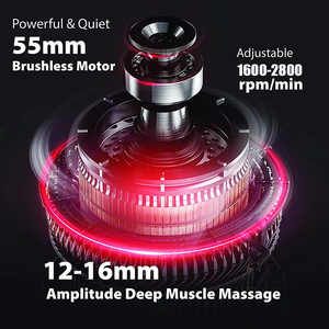 कस्टम लोगो पोर्टेबल तेज बंदूक प्रीमियम उच्च गुणवत्ता वाले हाथ वाले मालिश पेशेवर शरीर गहरी ऊतक वाइब्रेटो मालिश बंदूक - Product Image 3