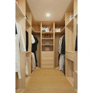 Solution unique pour les matériaux de construction, armoire de chambre à coucher au design moderne, placard mural complet, armoire en bois - Product Image 2