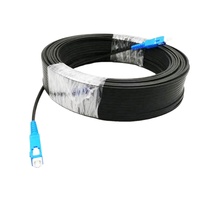 G657B3 G657A2 G652D 1 Core FTTH pré-connectorisé Drop Cable Fiber Optic Patch Cord