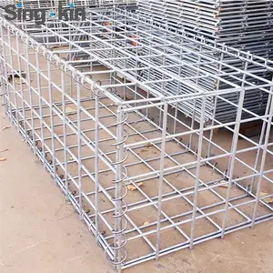 Galfan coated galvanized 2x1x1 gabion wire mesh basket boxes cage / gabion fence / welded gabion wall price