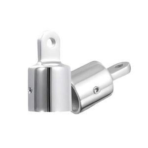 Stainless Steel Single <b>Top</b> Smooth Cap Marine Hardware Yacht Awning Rain Canopy Base Retrofit Upgrade Accessory - Product Image 1