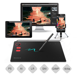 Tableta Gráfica 10moons G20 Profesional, 8192 Niveles, Tableta de Dibujo con Lápiz Inalámbrico, Tableta Gráfica con Stylus <span class=keywords><strong>para</strong></span> Animación - Product Image 3