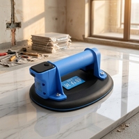 Ventouse à carrelage numérique à batterie de 200 kg de capacité, outil de levage de verre robuste pour carrelage en granit
